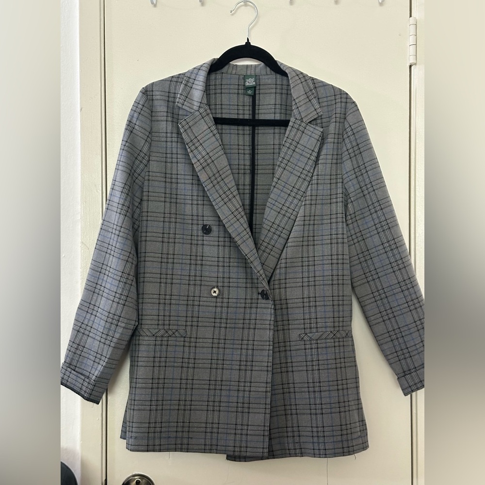 WILD FABLE OVERSIZED PLAID JACKET